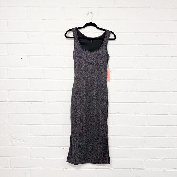 Dresses & Skirts - 105 - Black Silver Metallic Dress
